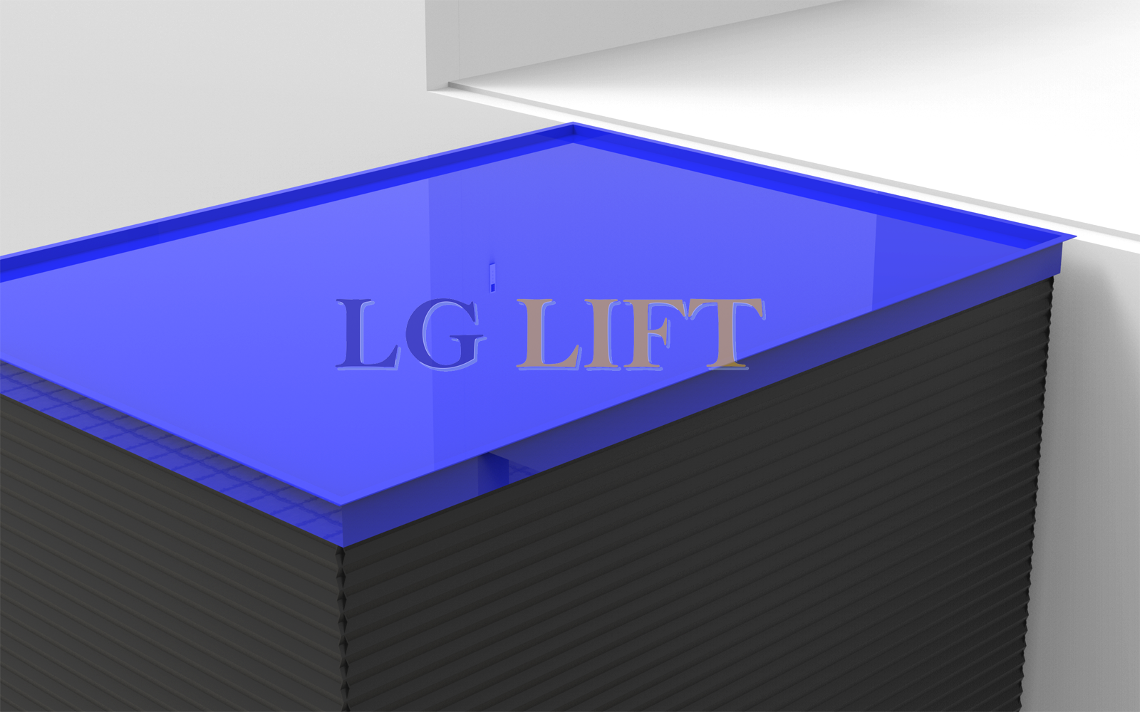fixed lift table with safety bellow